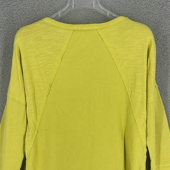 Soft Surroundings yellow base layer pullover thermal women’s shirt medium warm - Picture 8 of 9